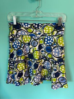 EUC Women’s Pickleball Bella Dink Pattern A-line Flowy Skort Size 2 Medium